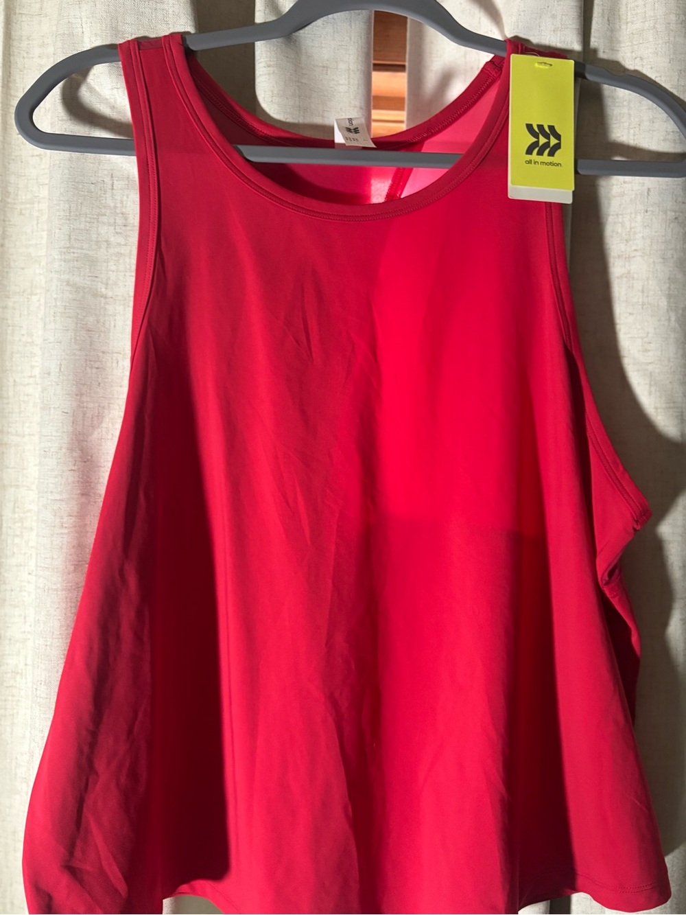all in motion Bright Red Women's Tank Top - Scoop Neck Activewear